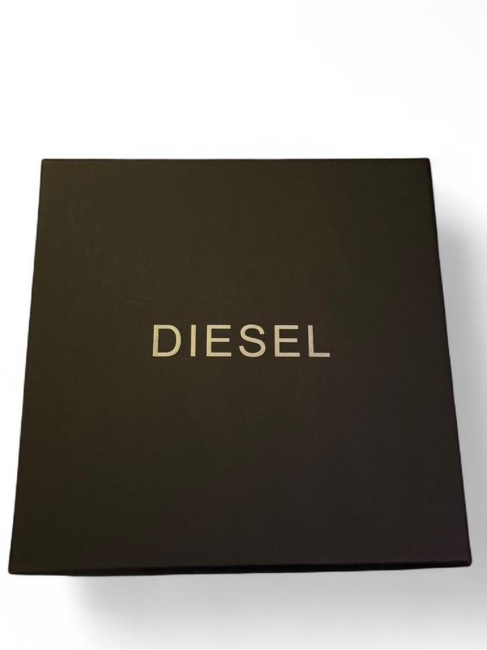 DIESEL Black Leather Belt with silver Oval Buckle - Picture 4 of 4